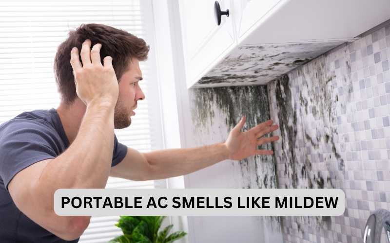 Portable ac smells like mildew