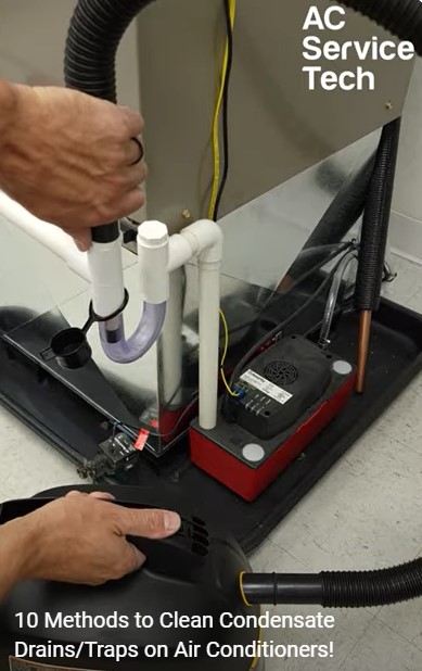 how to clean ac drain line