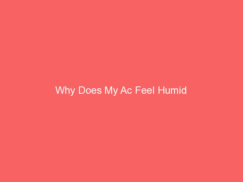 Why Does My Ac Feel Humid? Smart AC Solutions