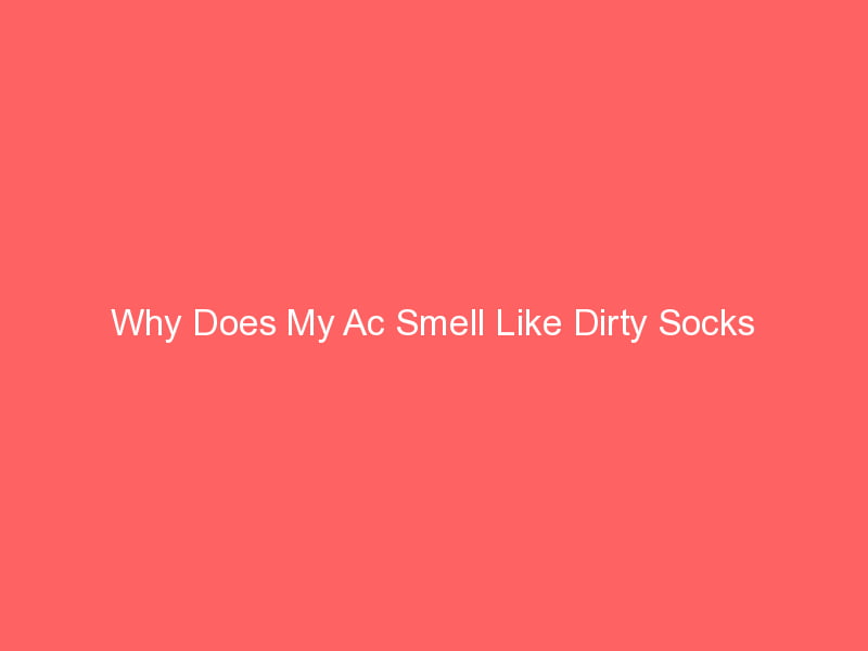 Why does my ac smell like dirty socks smart ac solutions