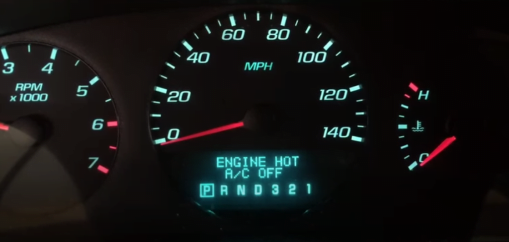 Chevy impala engine hot ac off