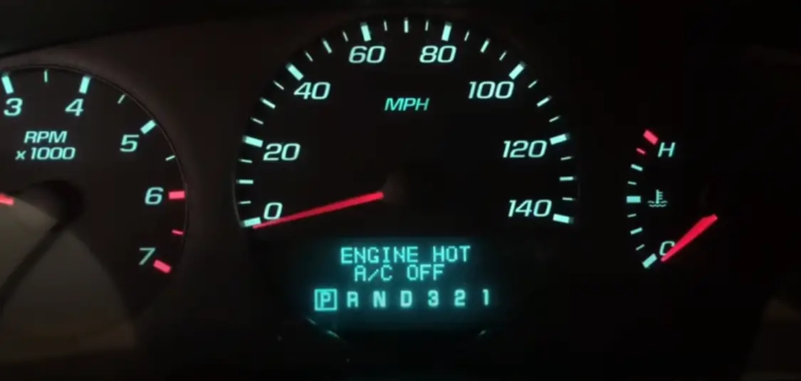 Why Does My Chevy Impala Say Engine Hot Ac Off?