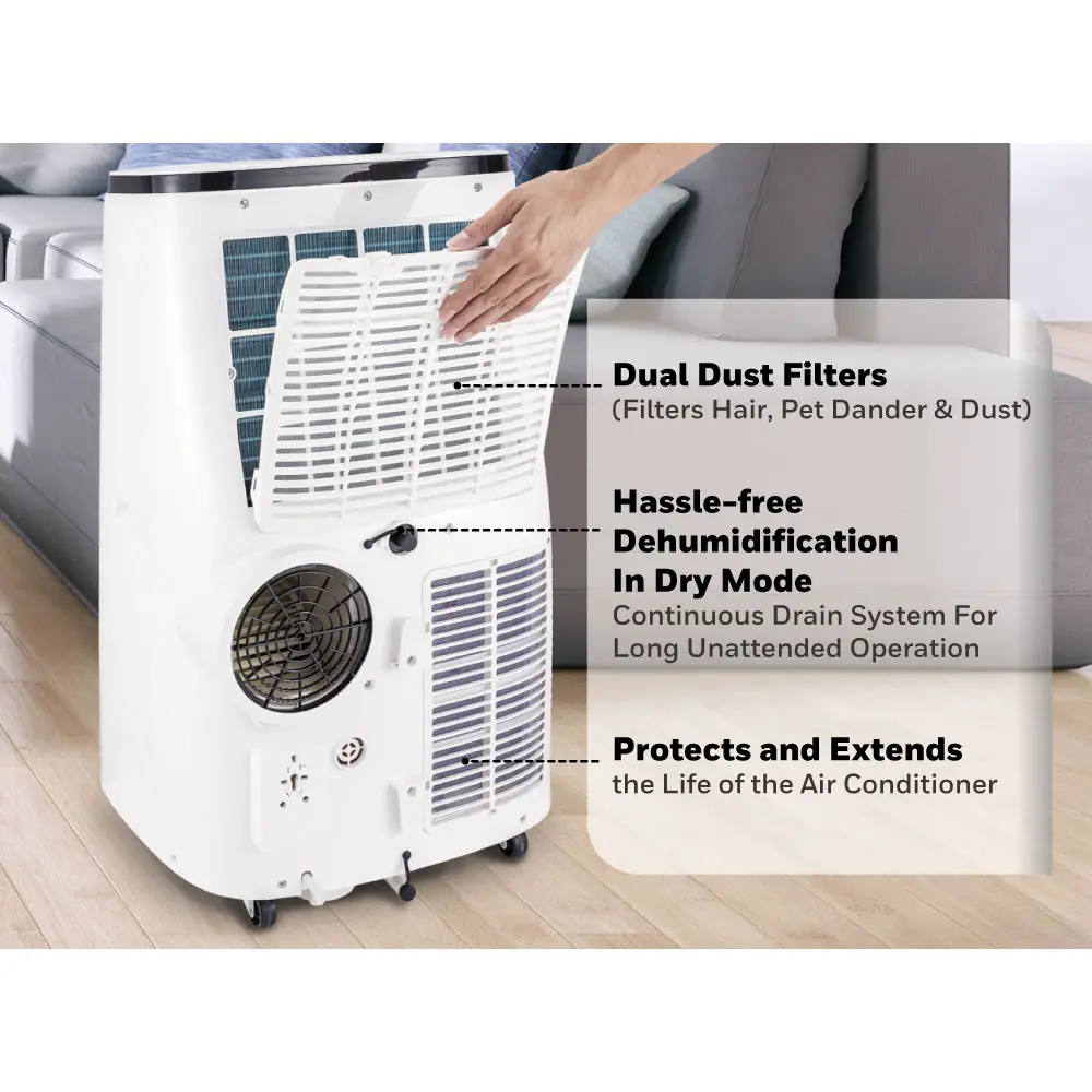 honeywell portable air conditioner filter cleaning