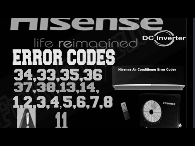 Hisense Air Conditioner Error Codes: Definition and Fixing Guide