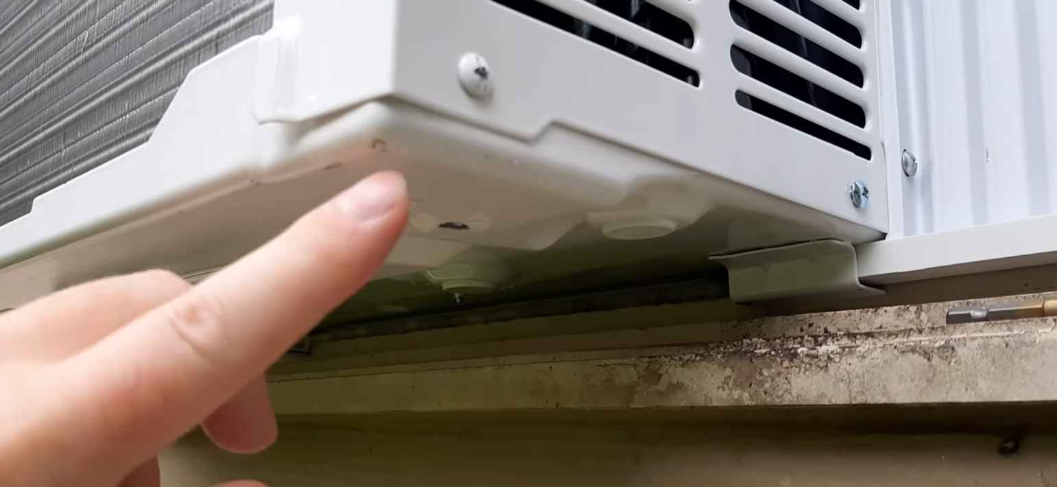 Frigidaire Window Air Conditioner Drain Hole Location?