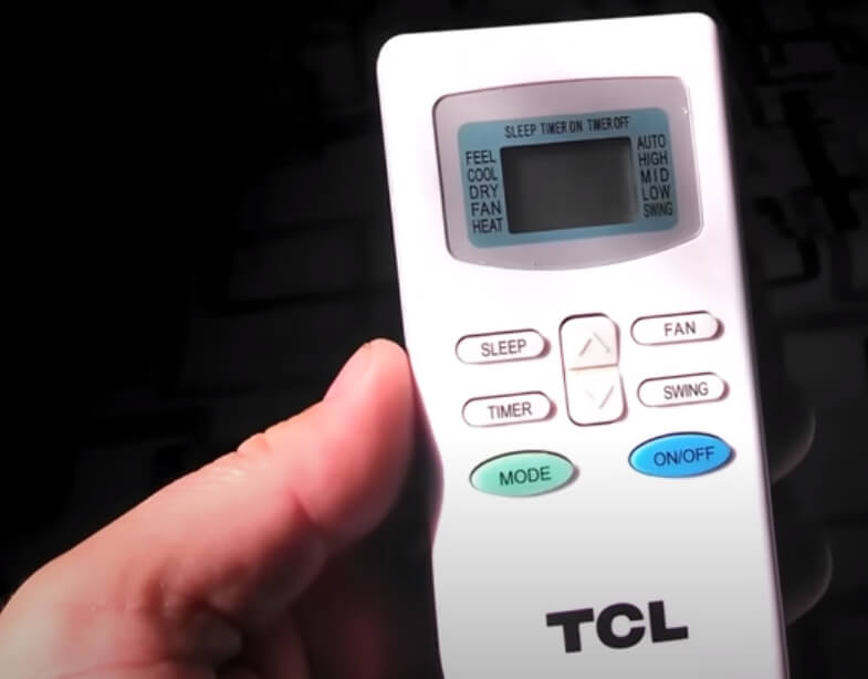 How to reset TCL air conditioner remote control?
