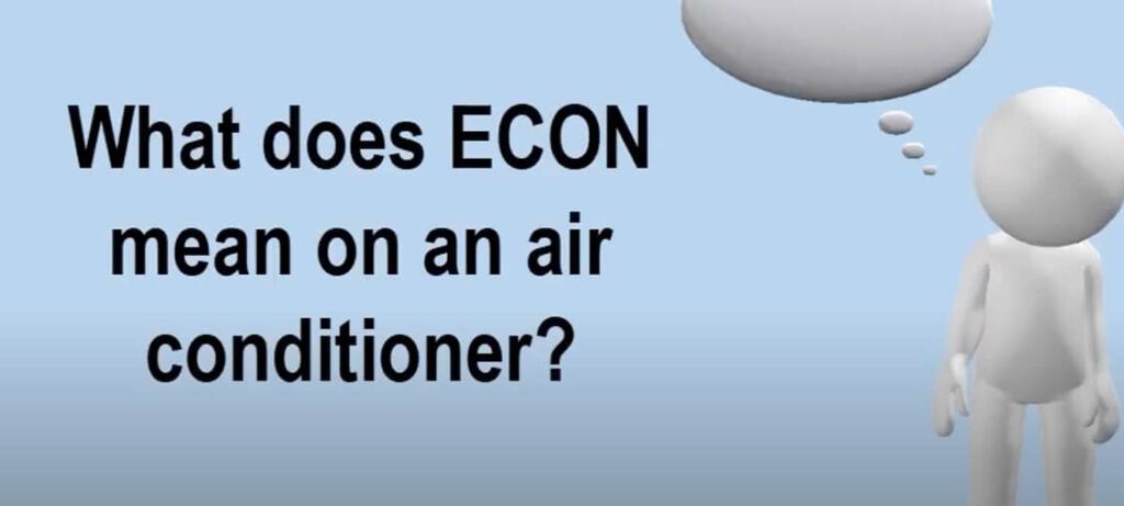 What does eco mean on a window air conditioner