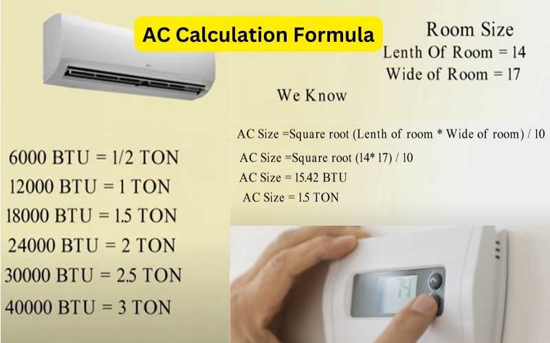 How To Calculate Tonnage Of AC For A Room Size Matters