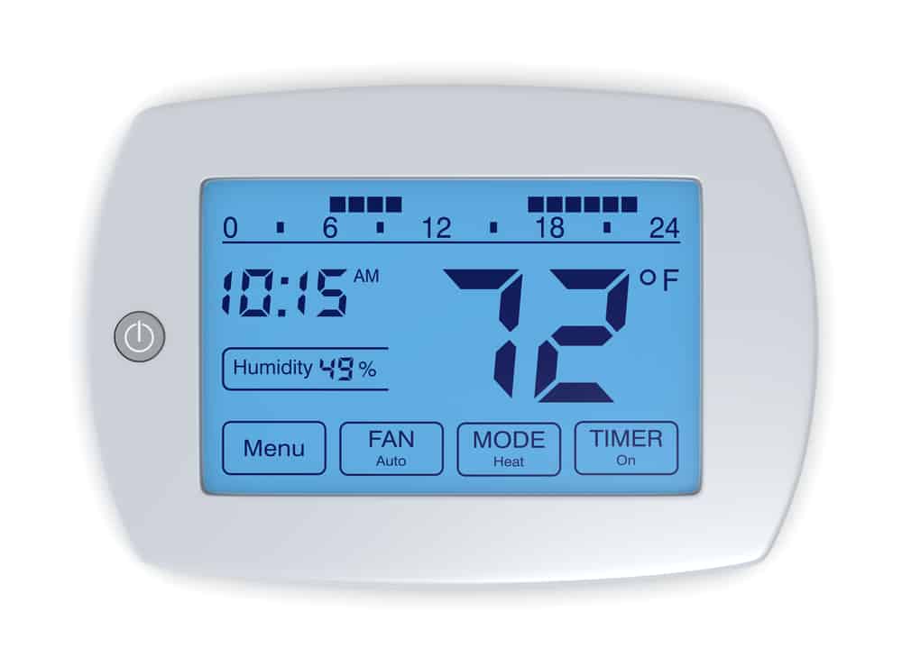 how to reset digital thermostat