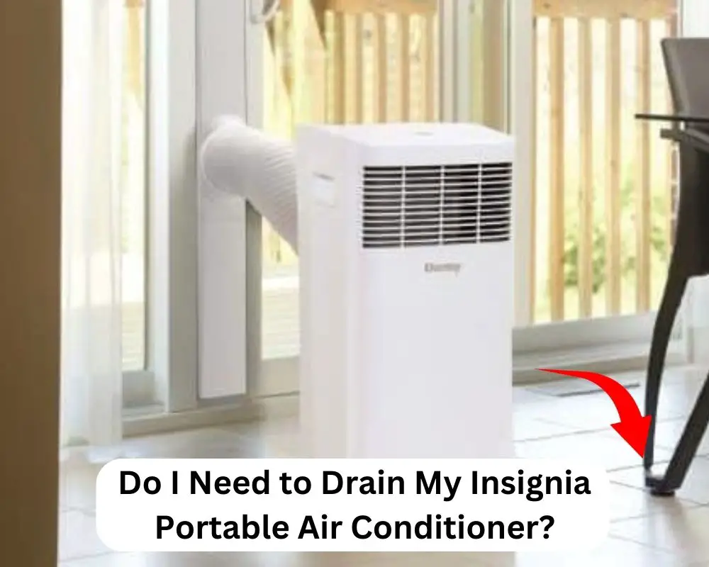 insignia portable air conditioner drain