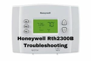 Honeywell Rth2300B Troubleshooting