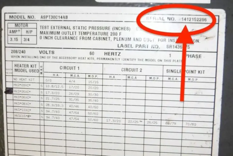 How Old Is My Goodman Air Conditioner Cracking The Code   How Can I Tell How Old My Goodman Air Conditioner Is 768x515 