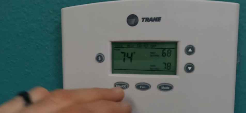 How to reset Trane thermostat