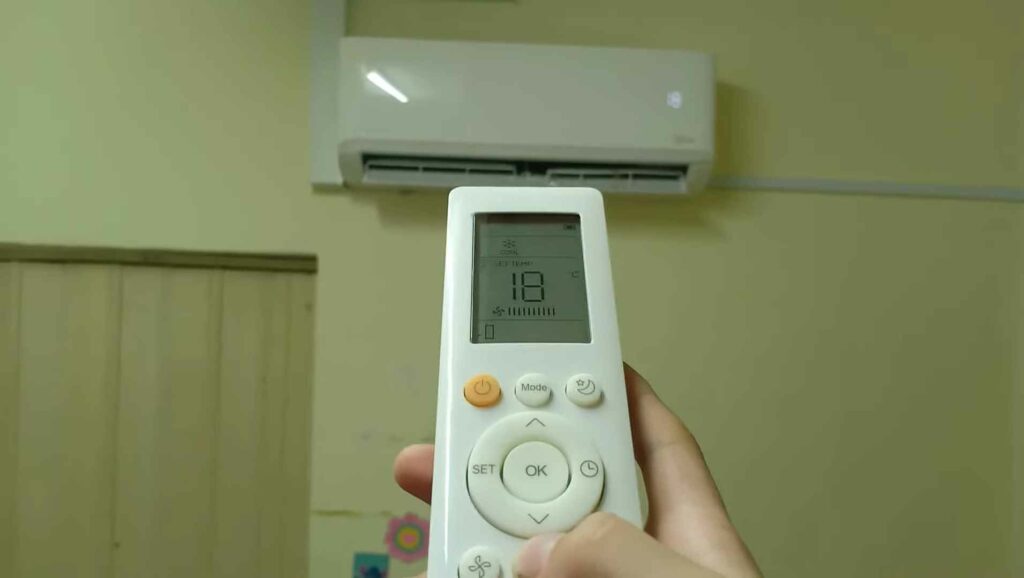 How to reset carrier aircon without reset button