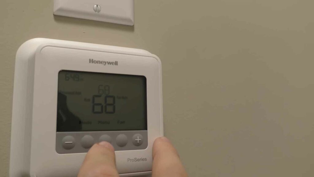 How to reset the air conditioner thermostat Honeywell