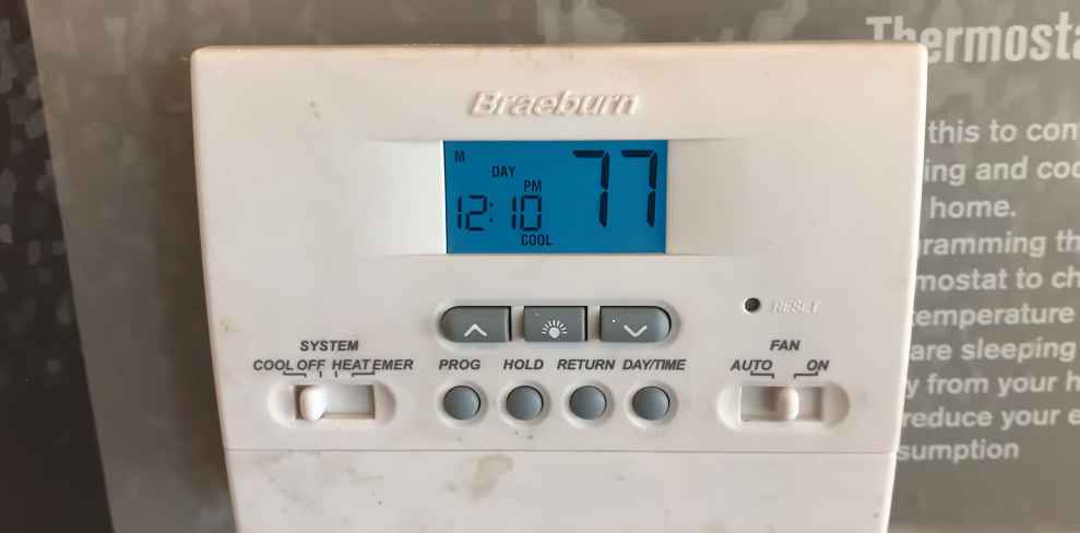 How to set Braeburn thermostat to cool