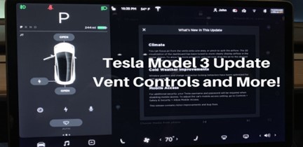 What is the meaning of Vent in Tesla 3?